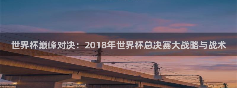 世界杯 2026：世界杯巅峰对决：2018年世界杯总决赛大战略与战术